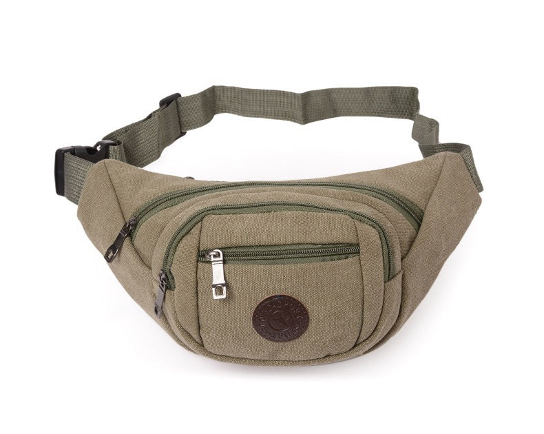 Unisex Courier Business Checkout Canvas Large Men's Waist Packs