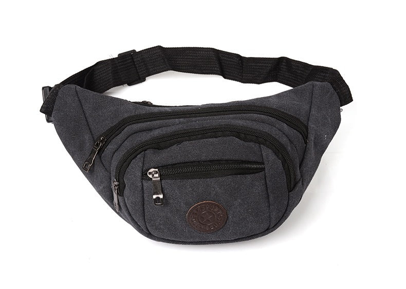 Unisex Courier Business Checkout Canvas Large Men's Waist Packs