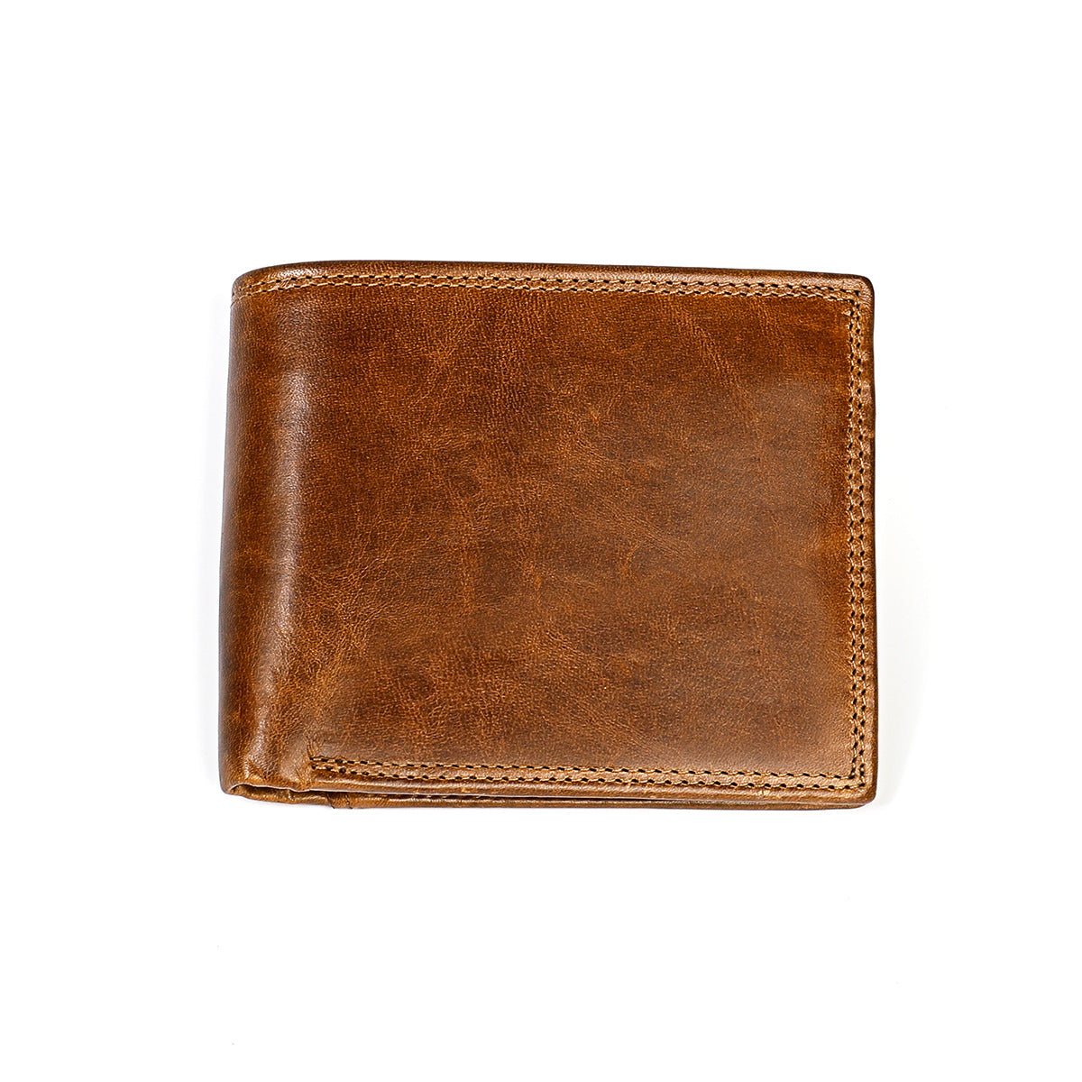 Men's Retro Crazy Horse Cowhide Order Genuine Men's Wallets