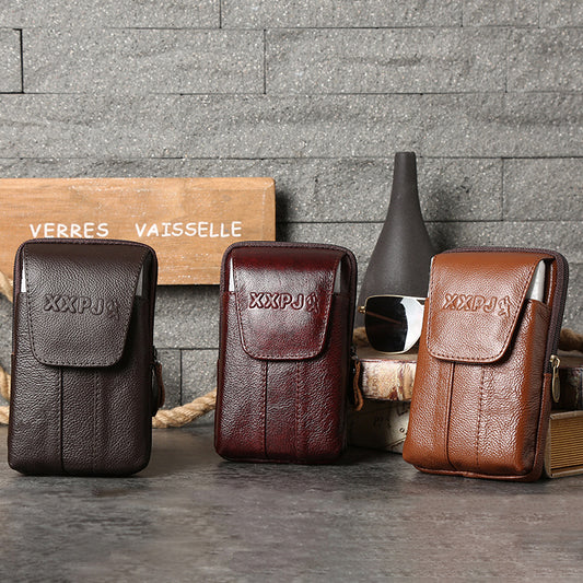 Men's Multifunctional Vertical Magnetic Snap Mobile Classic Bags