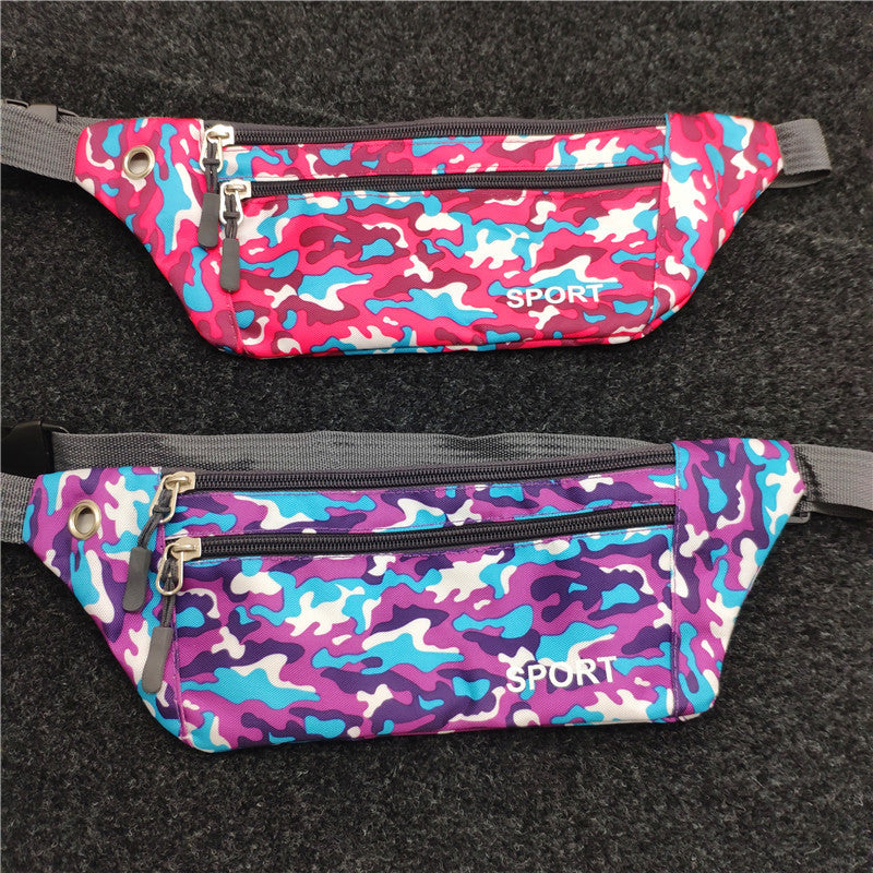 Women's & Men's & Close-fitting Camouflage Portable Leisure Men's Waist Packs