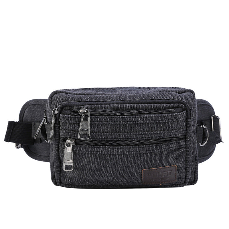 Men's Attractive Fashion Canvas Riding Mobile Men's Waist Packs