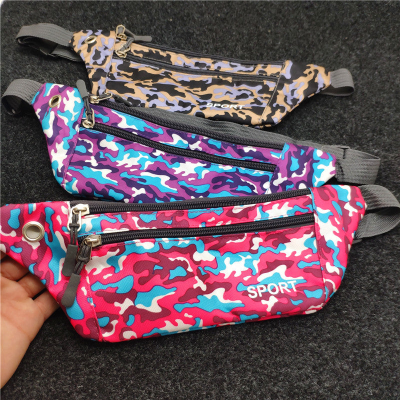 Women's & Men's & Close-fitting Camouflage Portable Leisure Men's Waist Packs