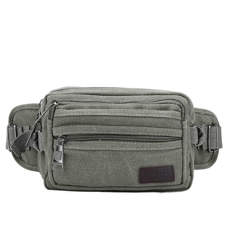 Men's Attractive Fashion Canvas Riding Mobile Men's Waist Packs