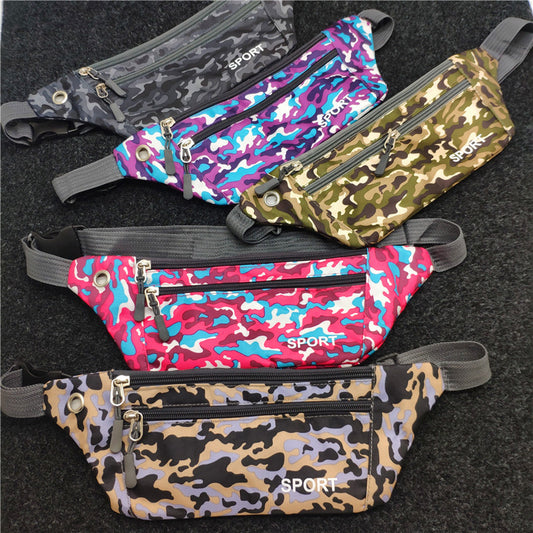 Women's & Men's & Close-fitting Camouflage Portable Leisure Men's Waist Packs