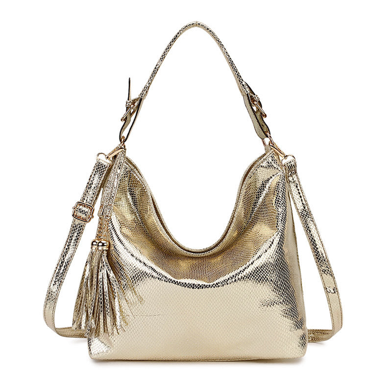 Beautiful Women's Russian Serpentine Tassel Moon Women's Shoulder Bag