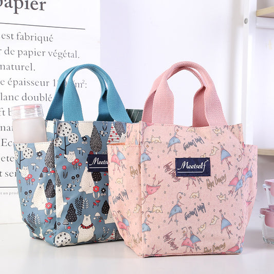 Zipper Lunch Box For Moms Oxford Cloth Handbags