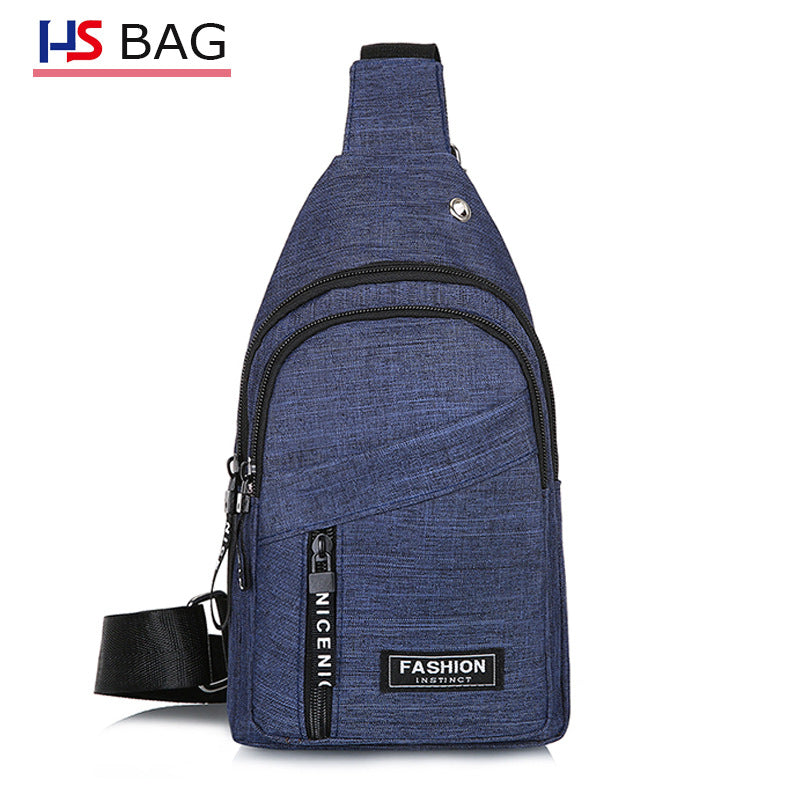 Style Large Capacity Fleece In One Men's Chest Bags