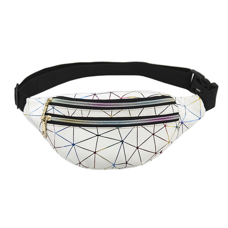 Men's Slouchy Laser Fashionable Sequins Lady Men's Waist Packs
