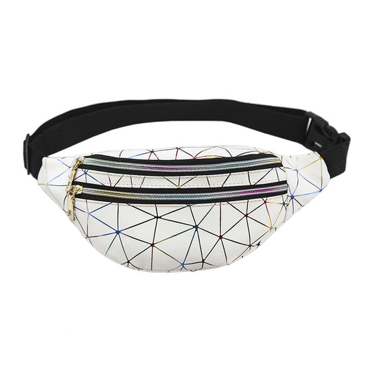 Men's Slouchy Laser Fashionable Sequins Lady Men's Waist Packs
