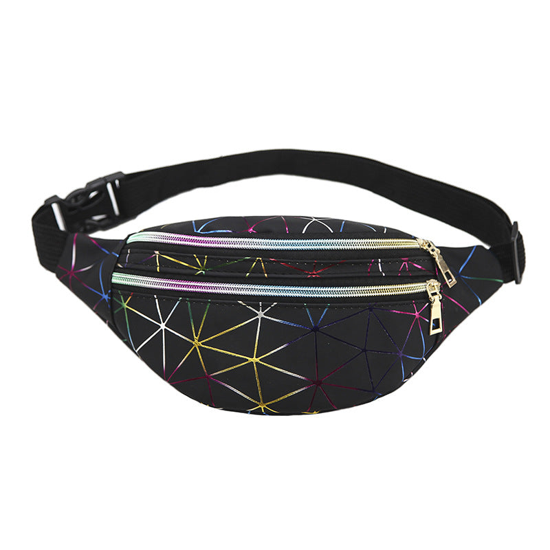 Men's Slouchy Laser Fashionable Sequins Lady Men's Waist Packs