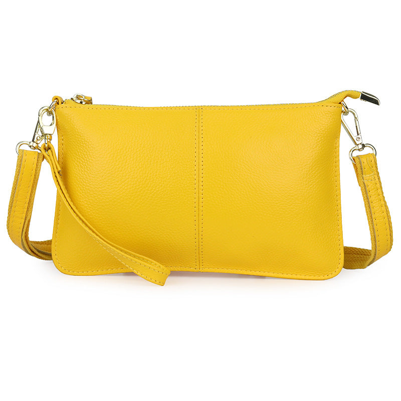 Women's Cowhide Fashion Clutch Soft Leather Shoulder Bags