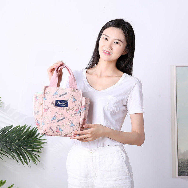 Zipper Lunch Box For Moms Oxford Cloth Handbags