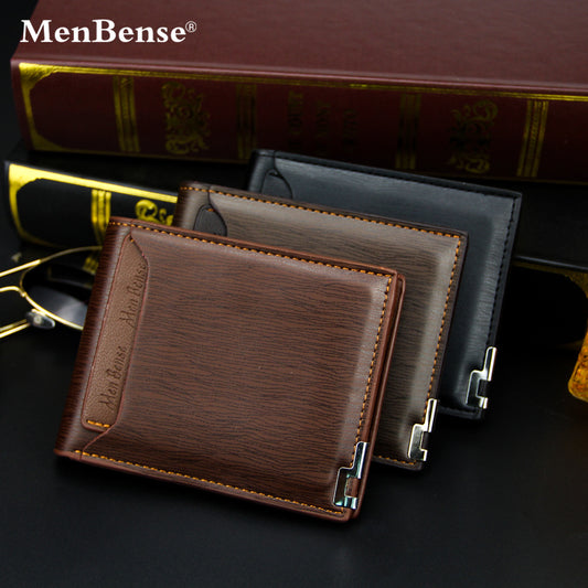 Men's Short Chic Iron Edge Car Drawing Men's Wallets