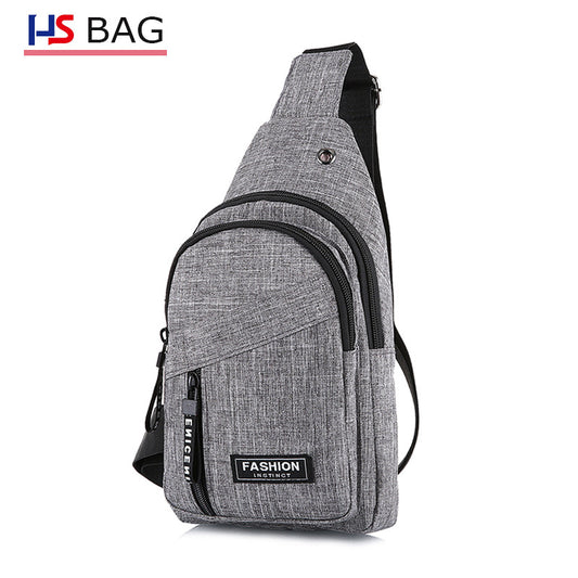 Style Large Capacity Fleece In One Men's Chest Bags