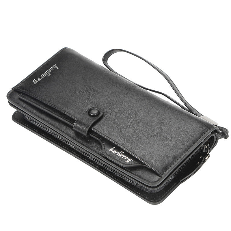 Men's Clutch Multiple Slots Large Capacity Leather Men's Wallet