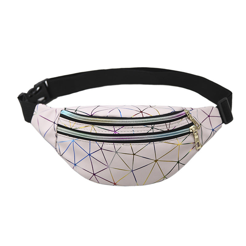 Men's Slouchy Laser Fashionable Sequins Lady Men's Waist Packs