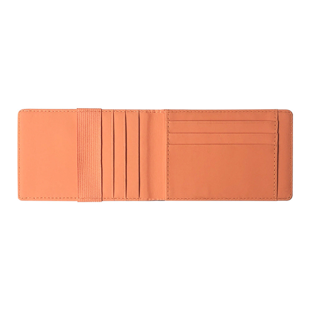 Men's Korean Style American Gold Clip Short Card Holder