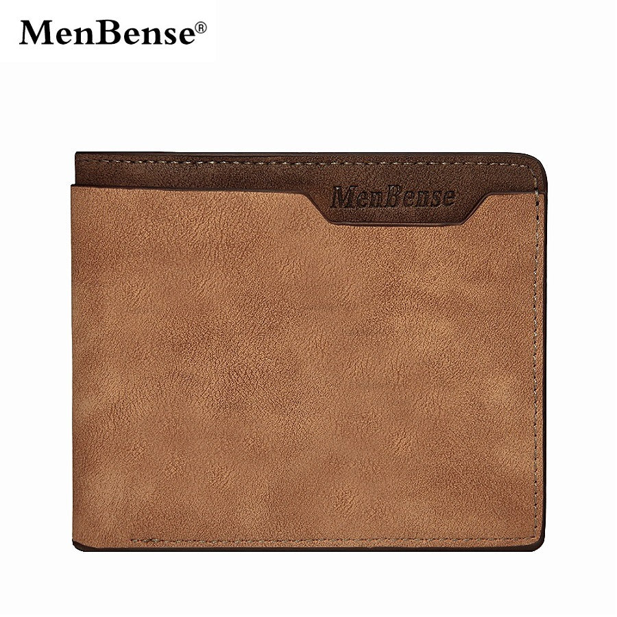 Men's Short Matte Leather Fashion Leisure Men's Wallet