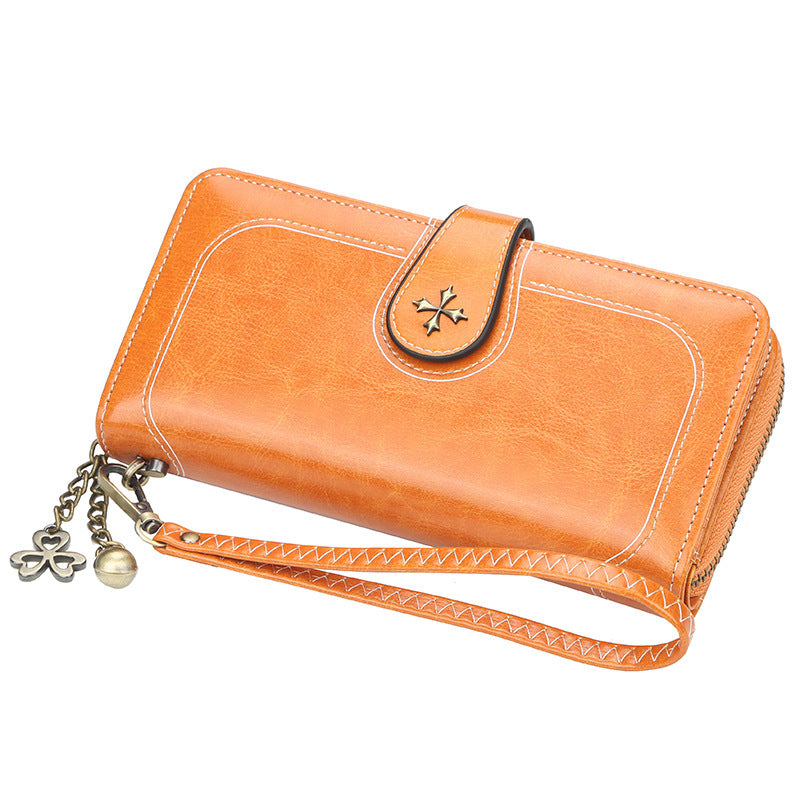 Women's Korean Mid-length Clutch Fashion Zipper Versatile Bags
