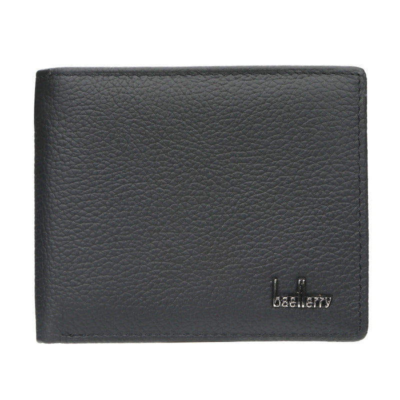 Men's Genuine Leather Short High Sense Multiple Slots Men's Wallet