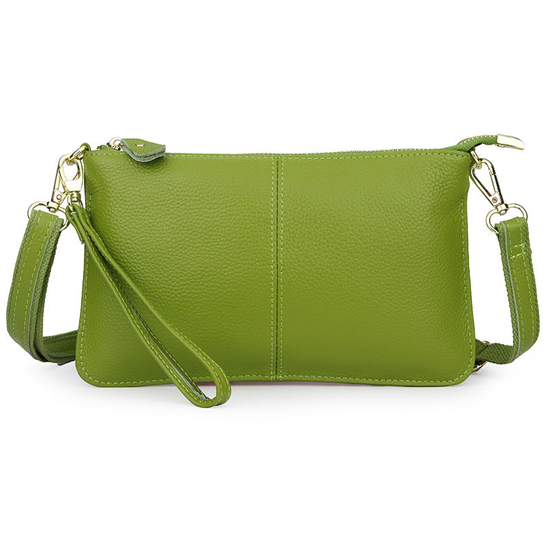 Women's Cowhide Fashion Clutch Soft Leather Shoulder Bags