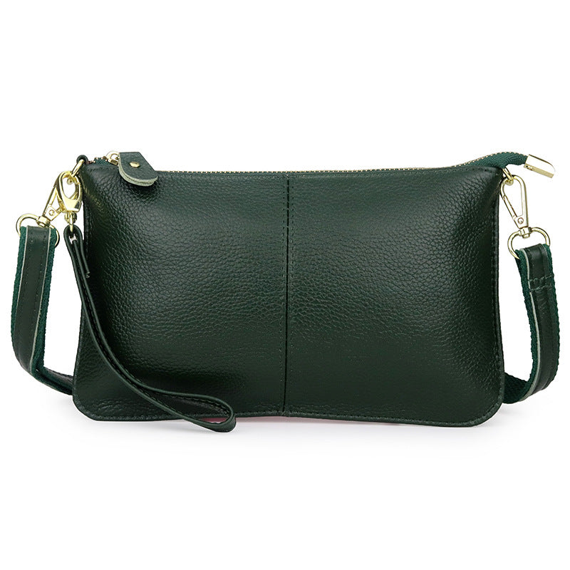 Women's Cowhide Fashion Clutch Soft Leather Shoulder Bags