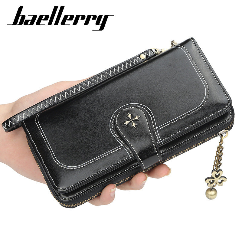 Women's Korean Mid-length Clutch Fashion Zipper Versatile Bags