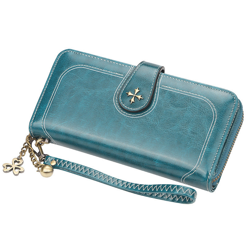 Women's Korean Mid-length Clutch Fashion Zipper Versatile Bags
