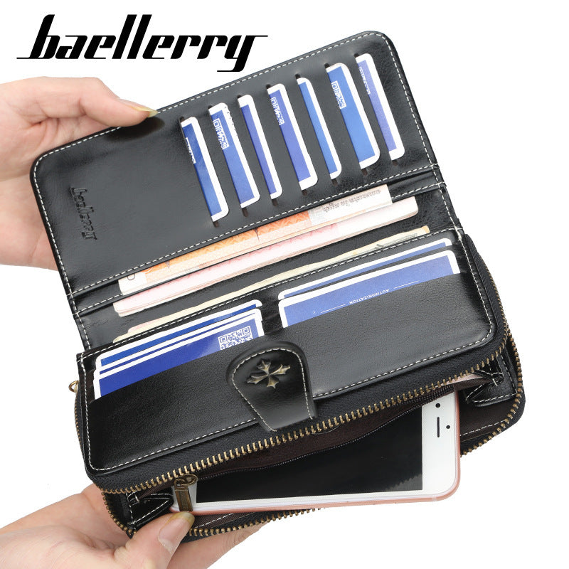 Women's Korean Mid-length Clutch Fashion Zipper Versatile Bags
