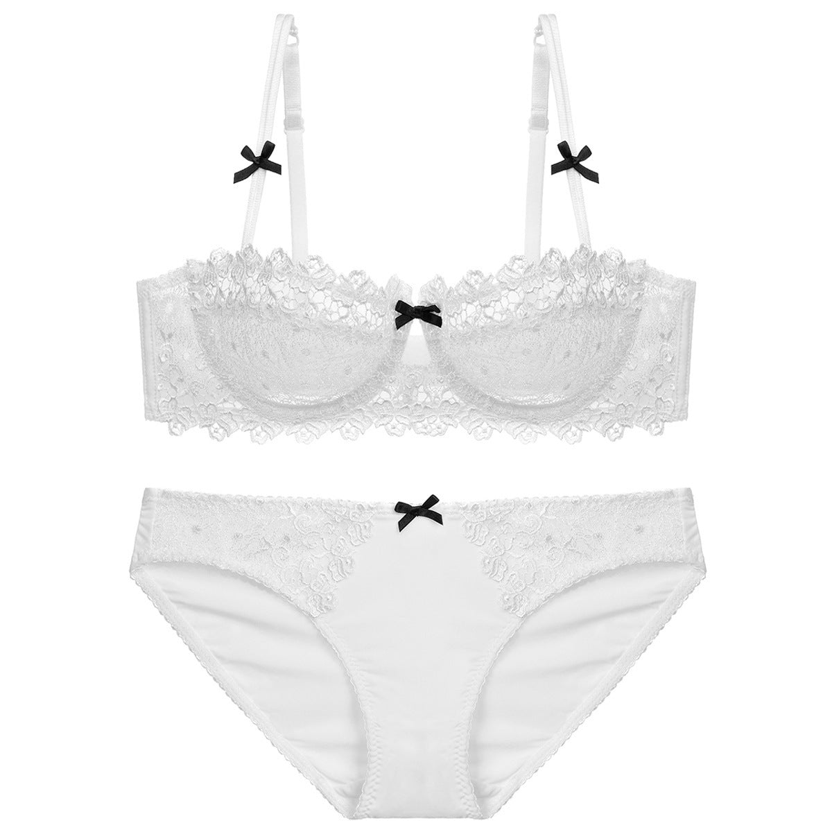 Women's Sexy Lace Comfortable Thin Transparent Underwear Lingerie Sets