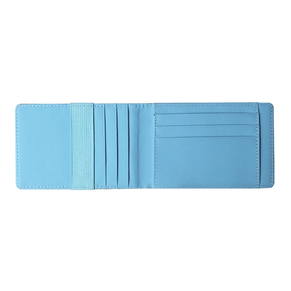 Men's Korean Style American Gold Clip Short Card Holder