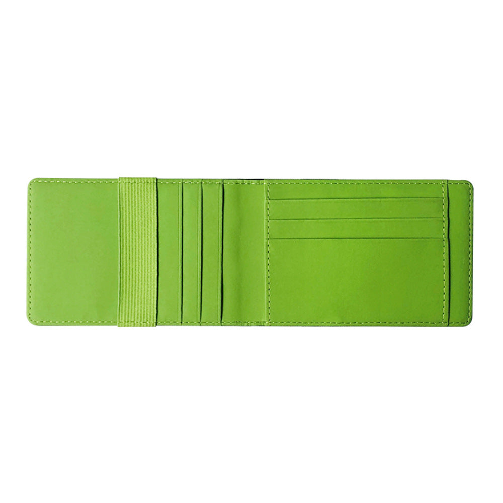 Men's Korean Style American Gold Clip Short Card Holder