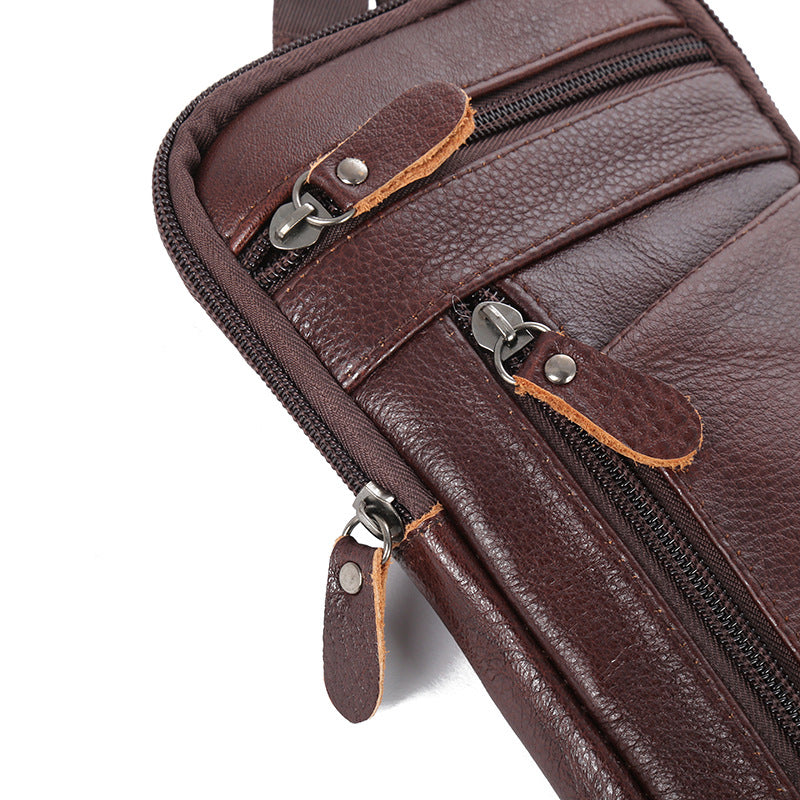Men's Leather Pocket Mobile Business For Collecting Men's Waist Packs
