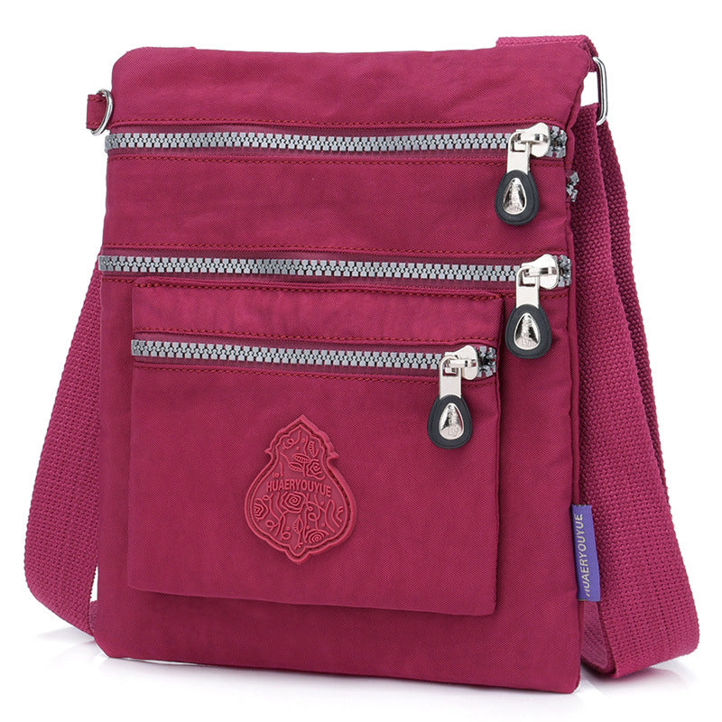Beautiful Charming Flower Style Nylon Waterproof Women's Shoulder Bag