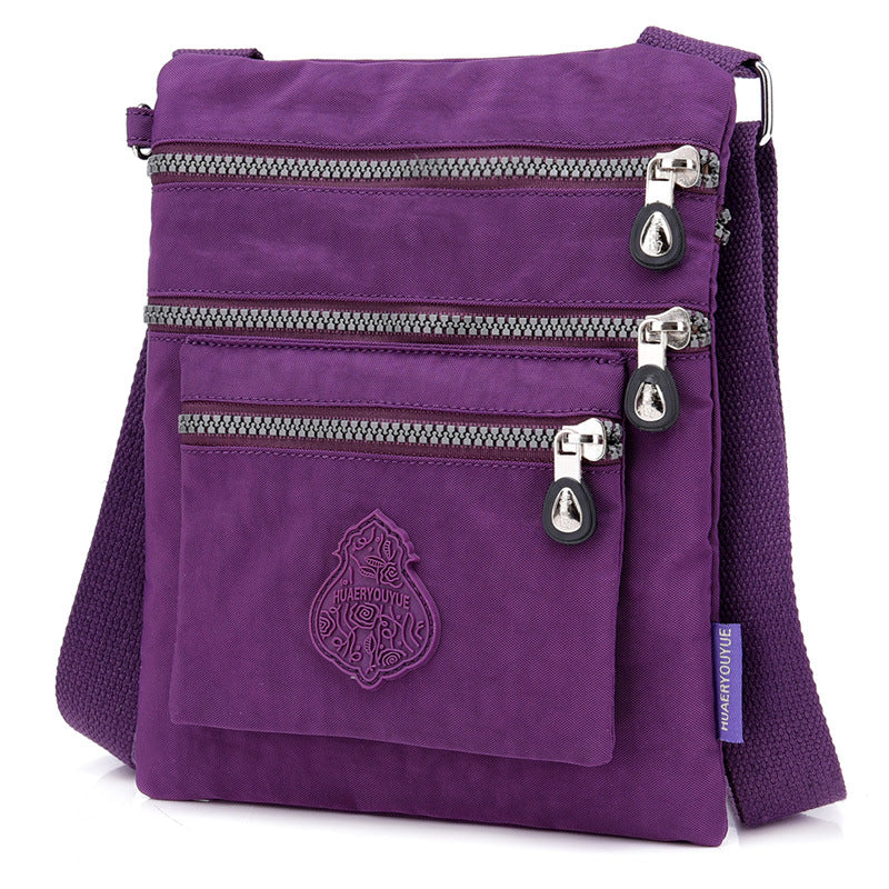 Beautiful Charming Flower Style Nylon Waterproof Women's Shoulder Bag