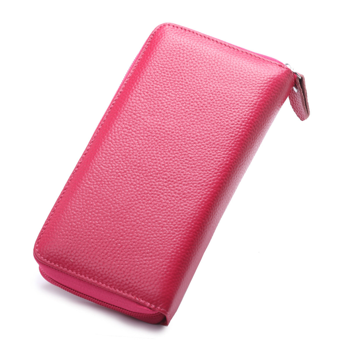 Women's & Men's Style Long Genuine Leather Position Zipper Ladies Wallet