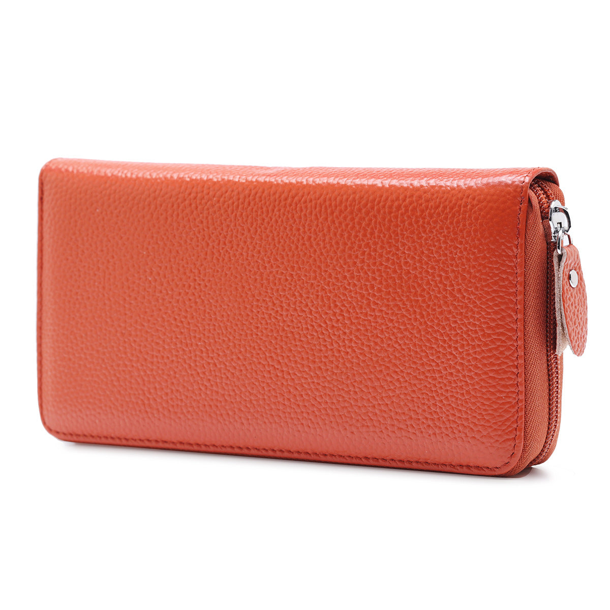 Women's & Men's Style Long Genuine Leather Position Zipper Ladies Wallet