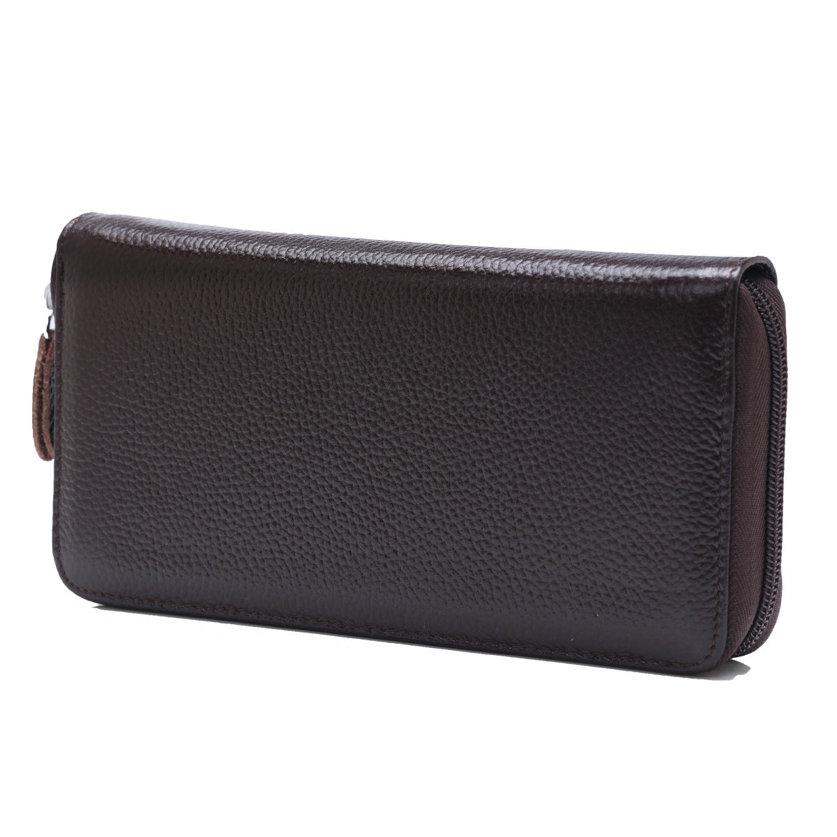 Women's & Men's Style Long Genuine Leather Position Zipper Ladies Wallet
