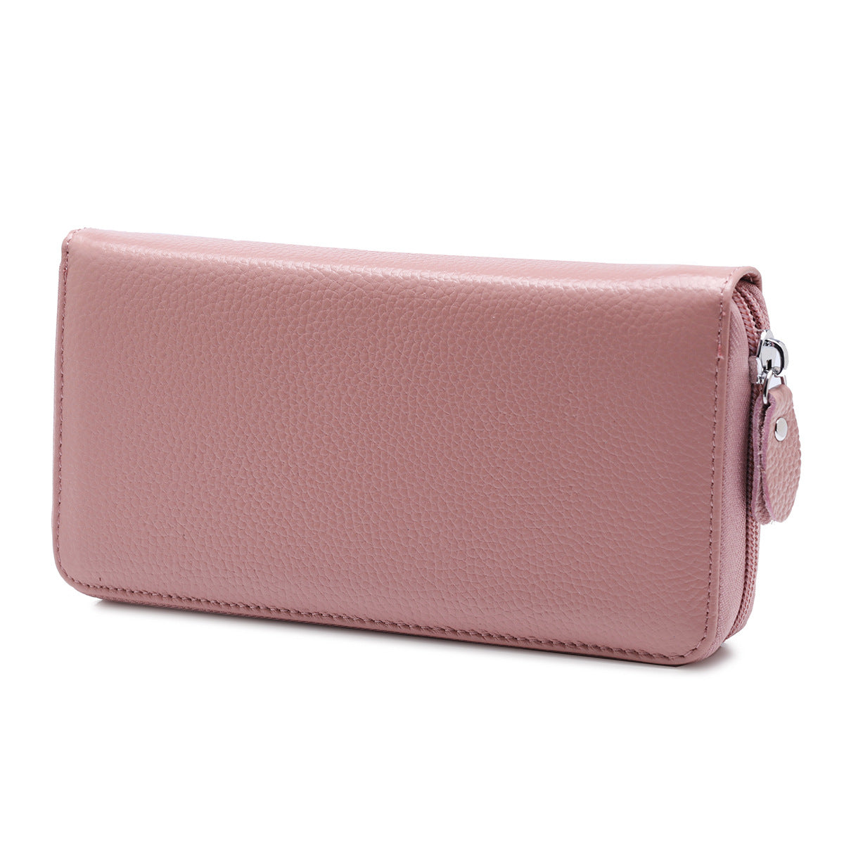 Women's & Men's Style Long Genuine Leather Position Zipper Ladies Wallet