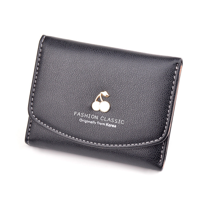 Women's Female Fashion Simple Large Capacity Folding Ladies Wallets