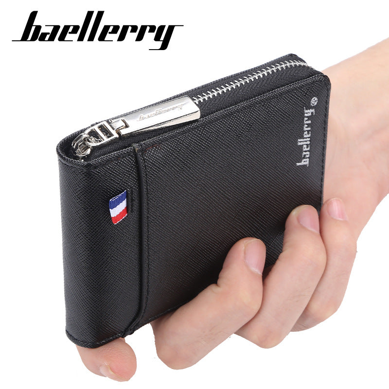 Men's Classy Expanding Document Fashion Zipper Men's Wallets