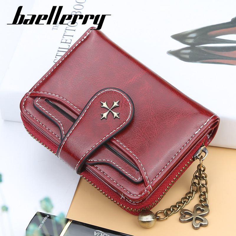 Versatile Classic Women's Short Chic Zipper Ladies Wallet