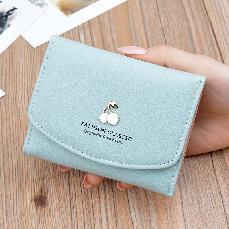 Women's Female Fashion Simple Large Capacity Folding Ladies Wallets