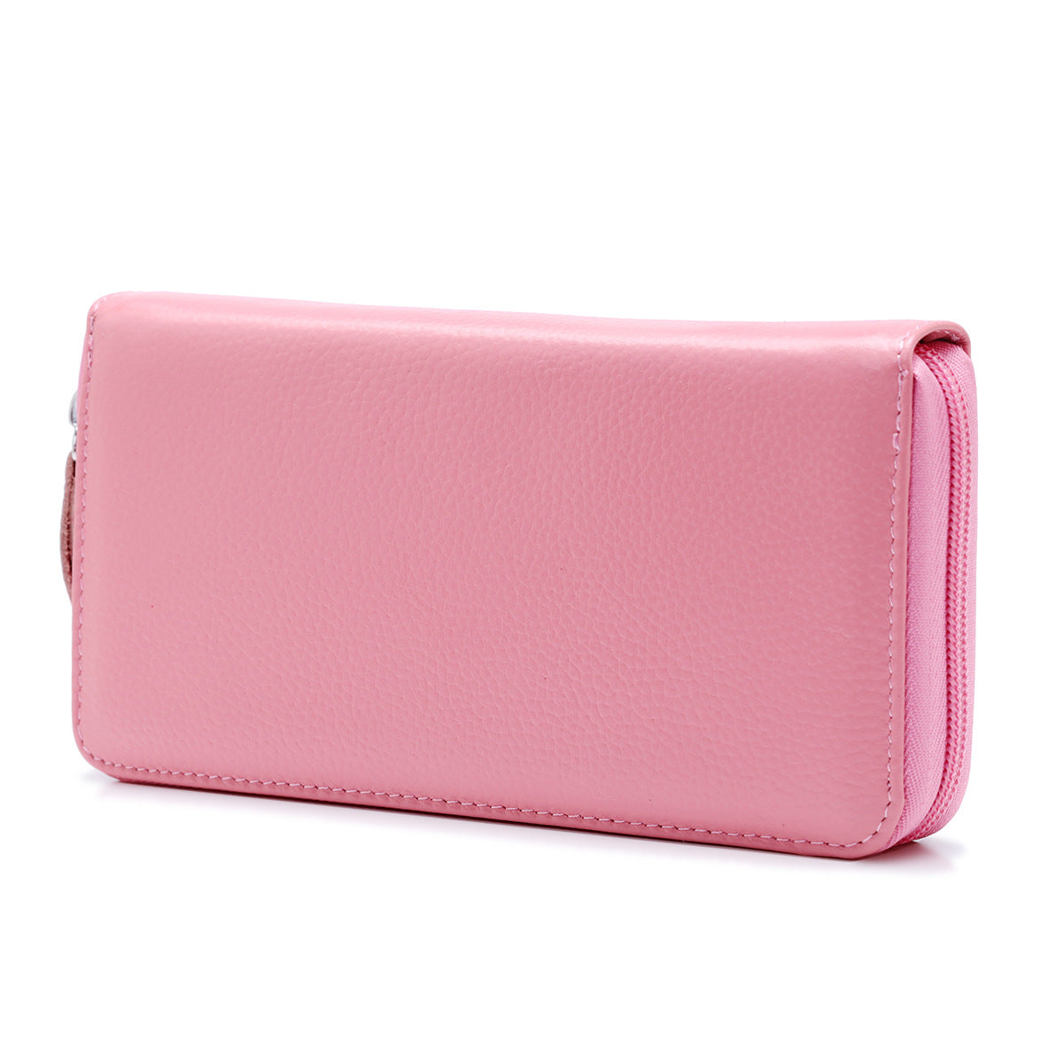 Women's & Men's Style Long Genuine Leather Position Zipper Ladies Wallet