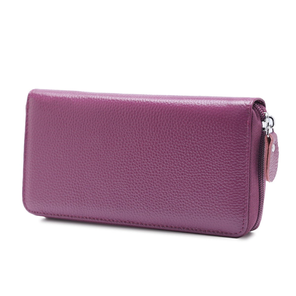 Women's & Men's Style Long Genuine Leather Position Zipper Ladies Wallet