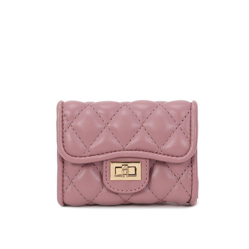 Creative Female Fashion Classic Style Rhombus Card Holder