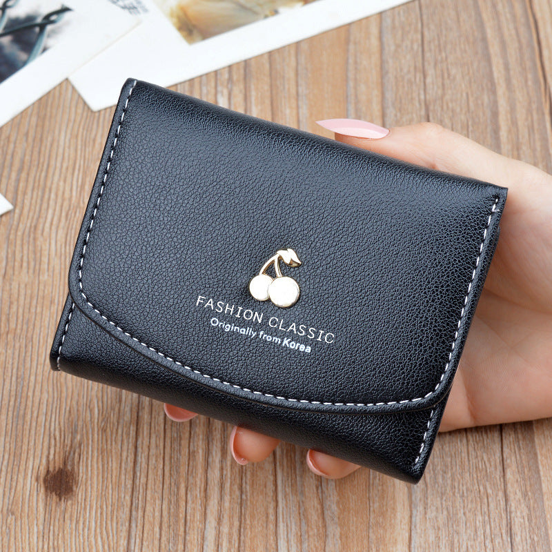 Women's Female Fashion Simple Large Capacity Folding Ladies Wallets