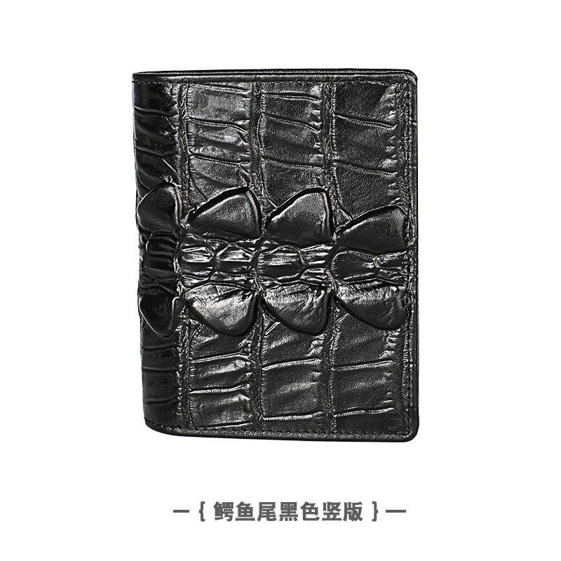 Men's Swiping Genuine Leather Crazy Horse Short Men's Wallets