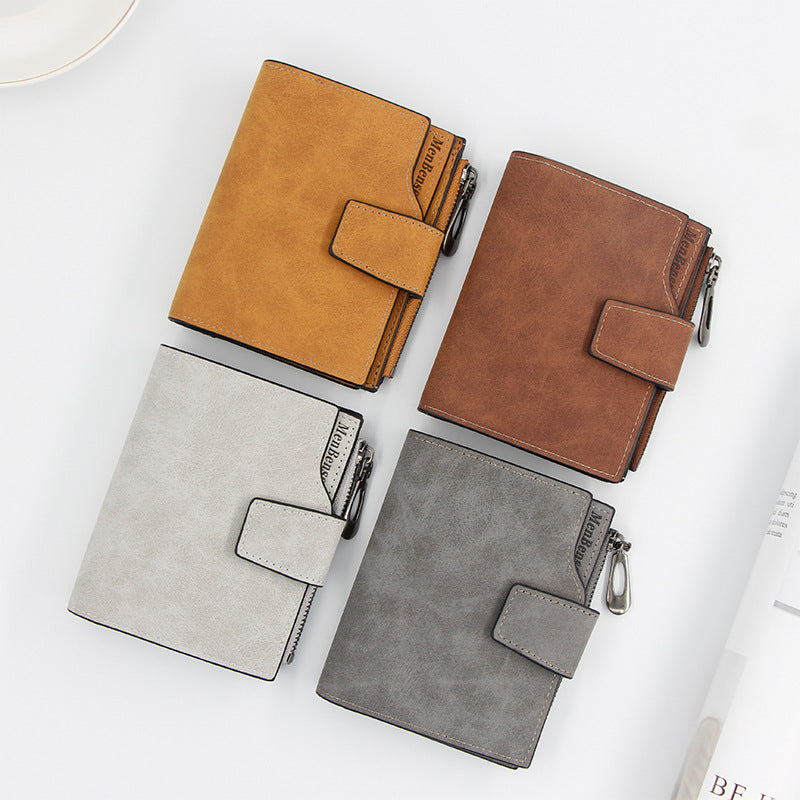 Women's Zipper Hasp Large Capacity Multiple Slots Ladies Wallets